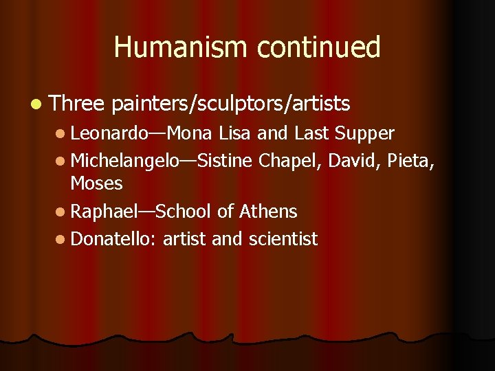 Renaissance and Reformation Chapter 13 Section 1 Renaissance