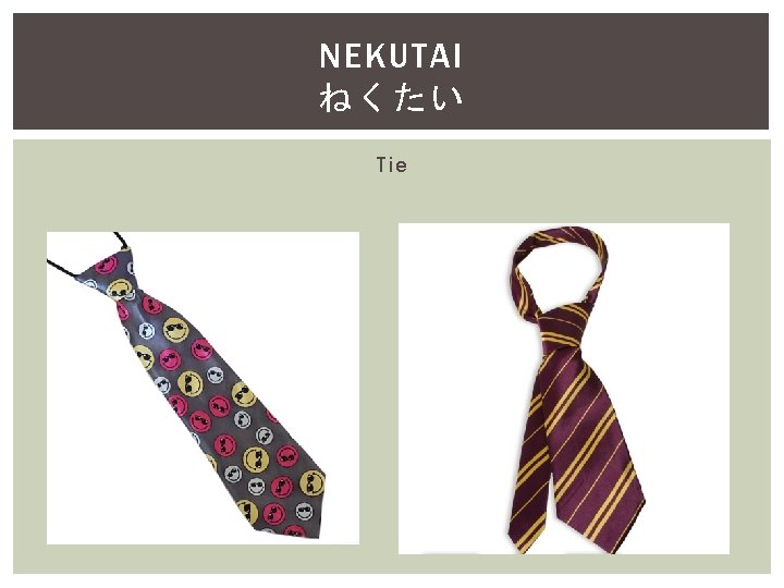 NEKUTAI ねくたい Tie 