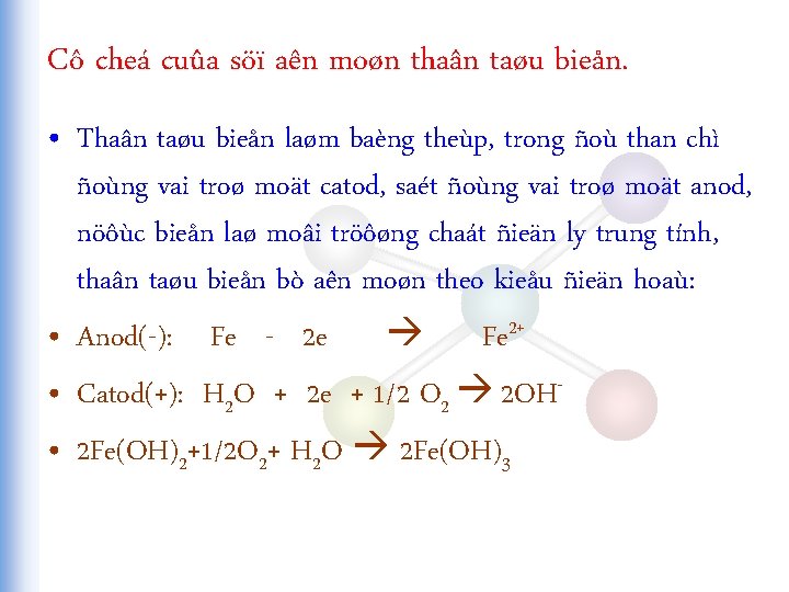 Cô cheá cuûa söï aên moøn thaân taøu bieån. • Thaân taøu bieån laøm