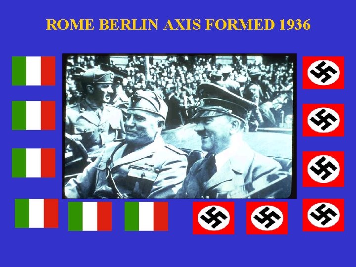 ROME BERLIN AXIS FORMED 1936 