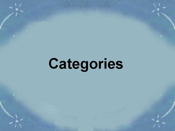 Categories 