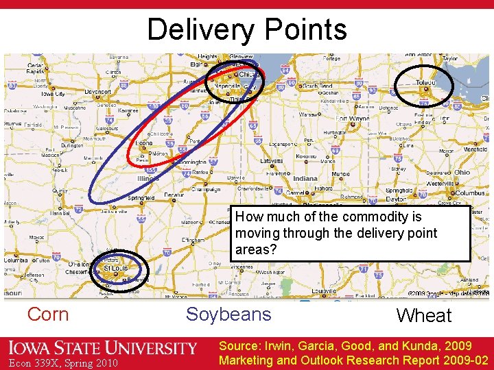 Delivery Points How much of the commodity is moving through the delivery point areas?