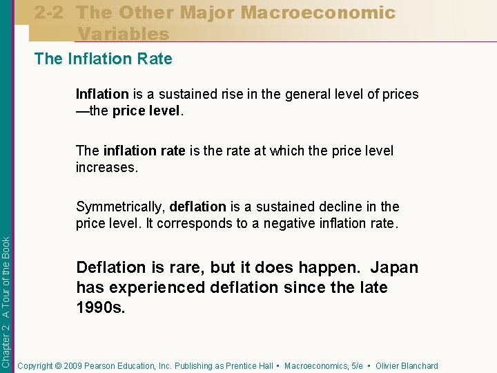 2 -2 The Other Major Macroeconomic Variables The Inflation Rate Inflation is a sustained