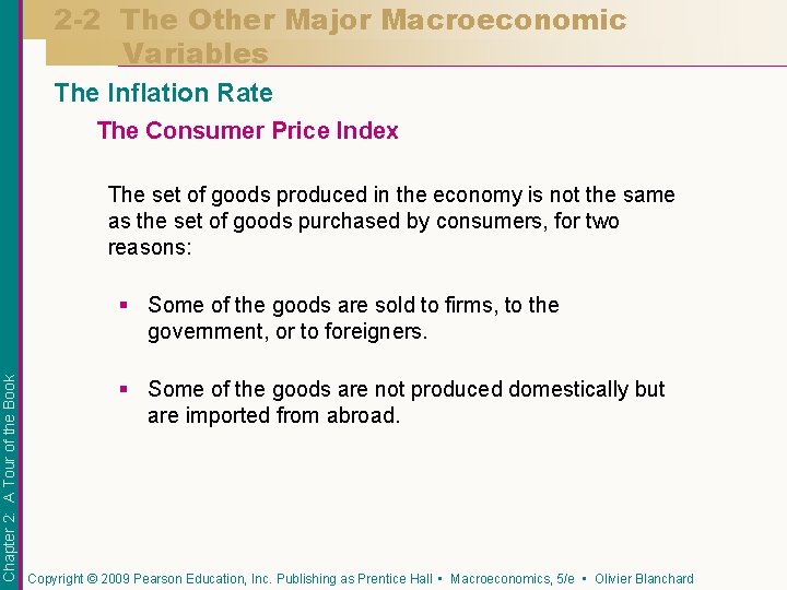 2 -2 The Other Major Macroeconomic Variables The Inflation Rate The Consumer Price Index