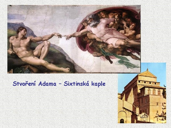 Stvoření Adama – Sixtinská kaple 