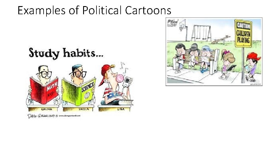 Examples of Political Cartoons 