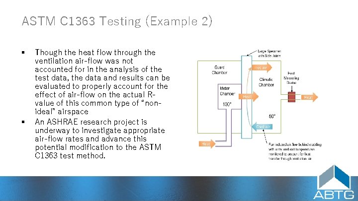 ASTM C 1363 Testing (Example 2) § § Though the heat flow through the