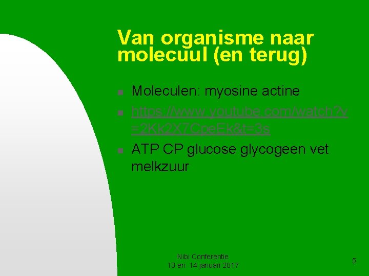 Van organisme naar molecuul (en terug) n n n Moleculen: myosine actine https: //www. Van organisme naar molecuul (en terug) n n n Moleculen: myosine actine https: //www.