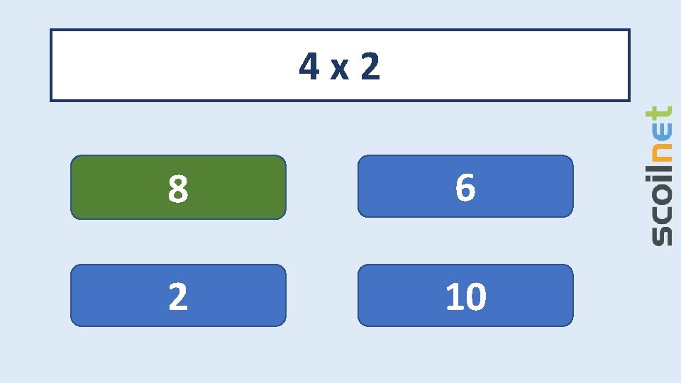 Table Template Multiplication 4 x Quiz FlashCards Print