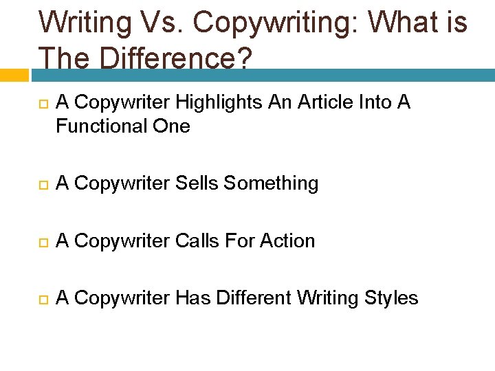 Writing Vs. Copywriting: What is The Difference? A Copywriter Highlights An Article Into A