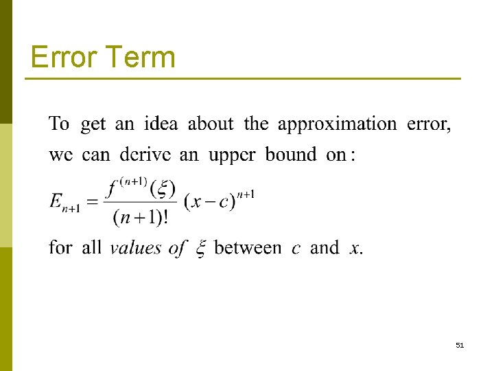 Error Term 51 