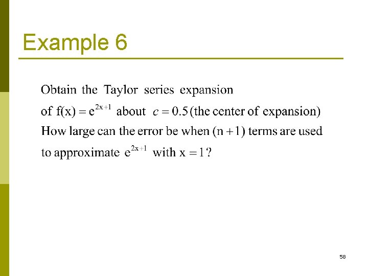 Example 6 58 