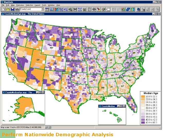 Perform Nationwide Demographic Analysis 
