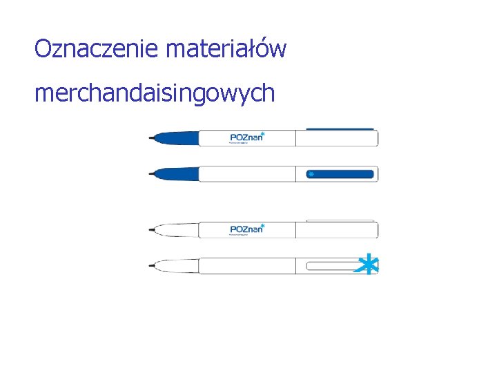 Oznaczenie materiałów merchandaisingowych 