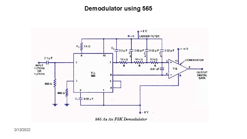 Demodulator using 565 2/12/2022 