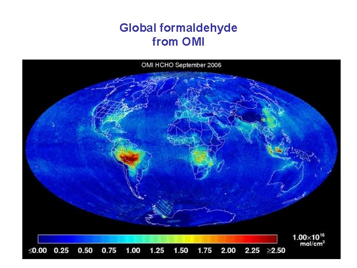 Global formaldehyde from OMI 