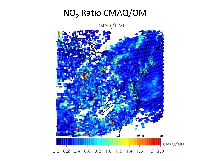 NO 2 Ratio CMAQ/OMI 