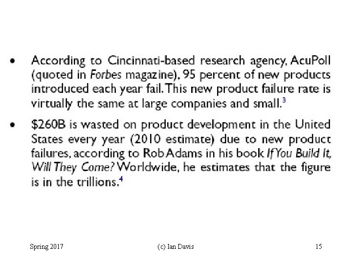 Spring 2017 (c) Ian Davis 15 