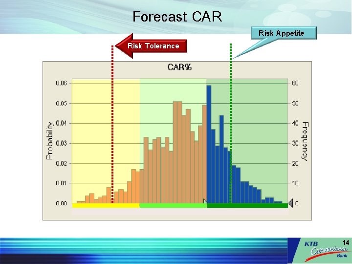 Forecast CAR Risk Tolerance Risk Appetite 14 