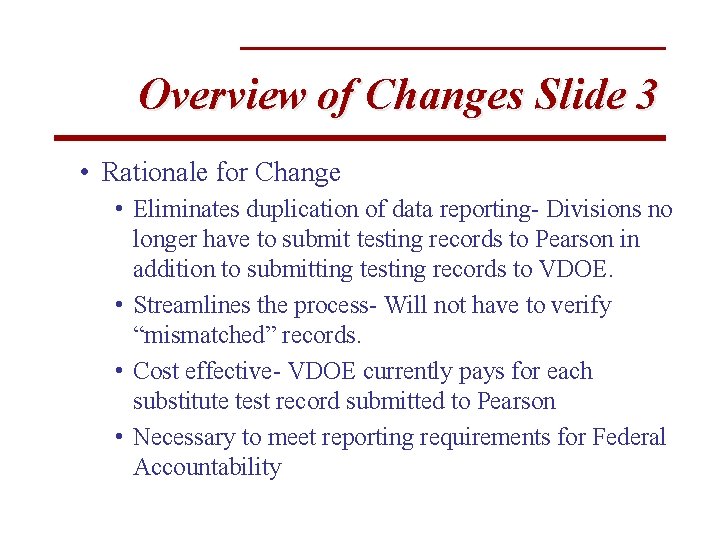 SOL Substitute Test Application Changes June 26 th