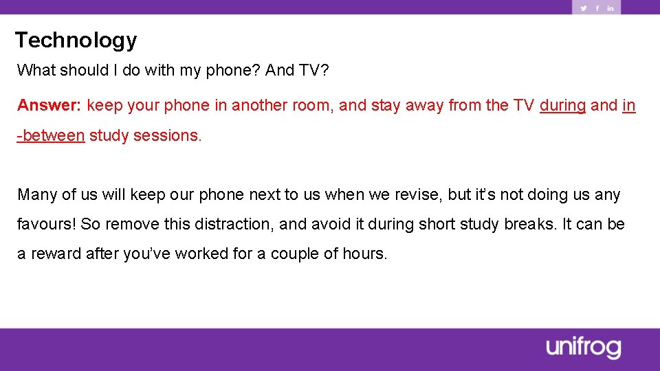 Revision Good vs Bad Length of study time