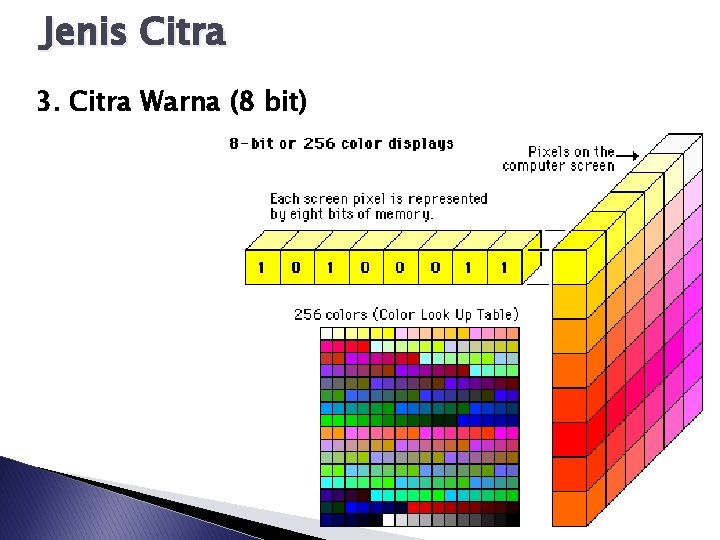 Jenis Citra 3. Citra Warna (8 bit) 