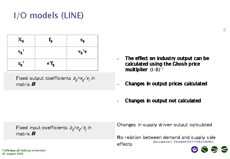 I/O models (LINE) 8 X 0 f 0 v 0’ x 0 v 0’e