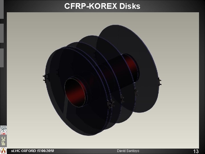 CFRP-KOREX Disks 1. - Master Disk + Support bars + Inner cylinder 2. -