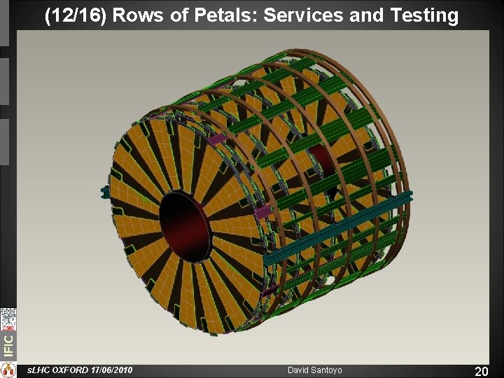 (12/16) Rows of Petals: Services and Testing s. LHC OXFORD 17/06/2010 David Santoyo 20