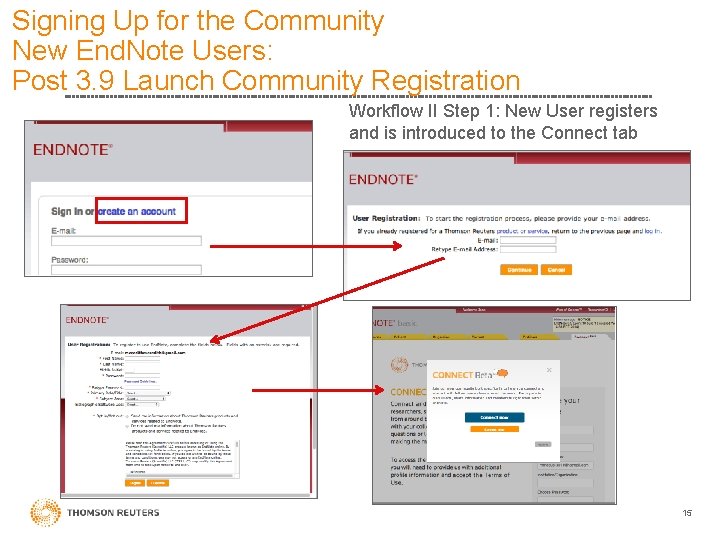 Signing Up for the Community New End. Note Users: Post 3. 9 Launch Community