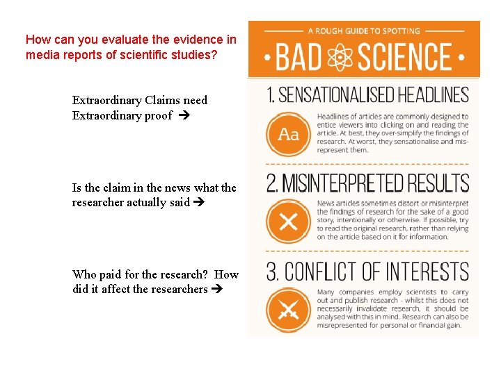 How can you evaluate the evidence in media reports of scientific studies? Extraordinary Claims