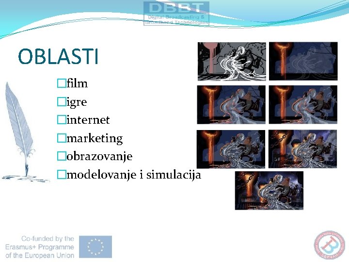 OBLASTI �film �igre �internet �marketing �obrazovanje �modelovanje i simulacija 