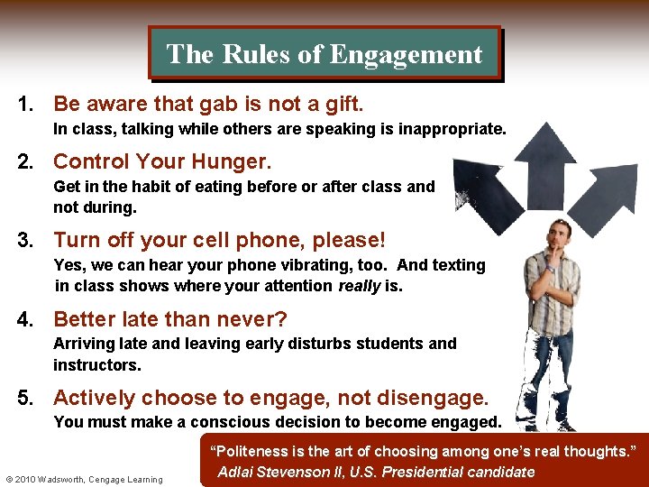 The Rules of Engagement 1. Be aware that gab is not a gift. In