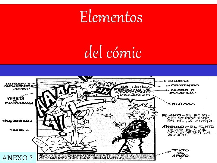 Elementos del cómic ANEXO 5 
