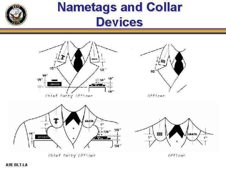 Nametags and Collar Devices A 9 E BLT-LA 