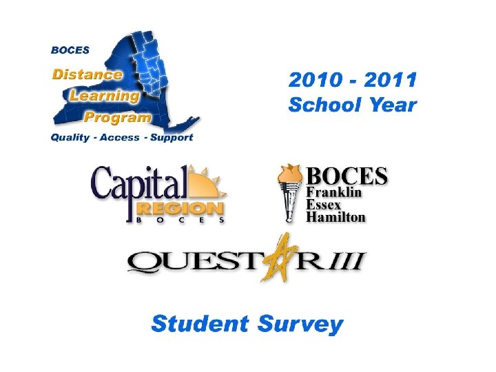CRB/FEH/Questar III BOCES Distance Learning Project Student Survey Distance Learning Program 2009– 2010 School
