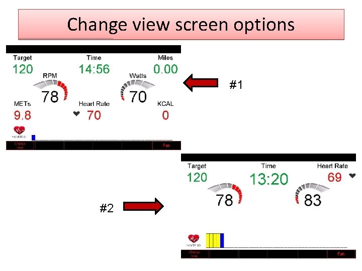 Change view screen options #1 #2 