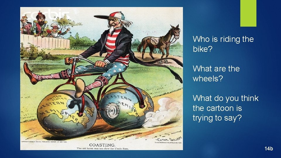 Who is riding the bike? What are the wheels? What do you think the Who is riding the bike? What are the wheels? What do you think the
