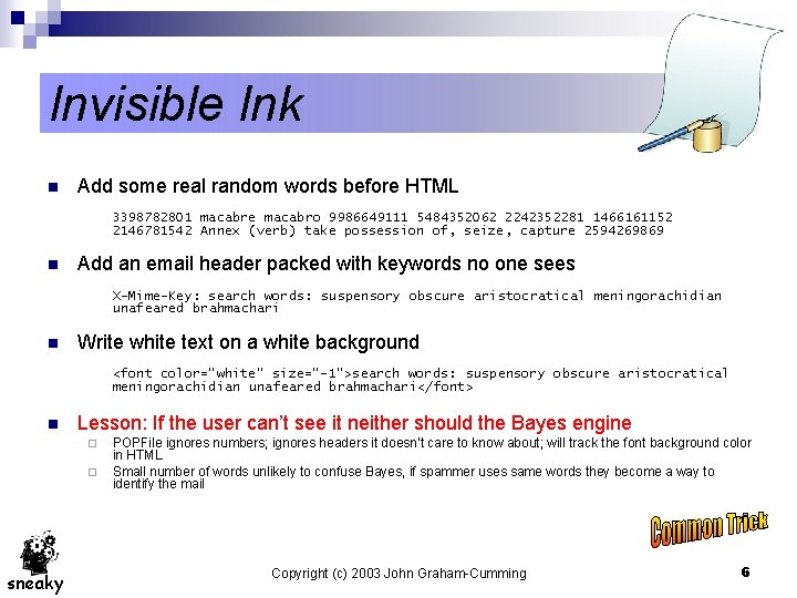 Invisible Ink n Add some real random words before HTML 3398782801 macabre macabro 9986649111