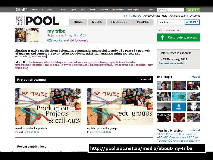http: //pool. abc. net. au/media/about-my-tribe 