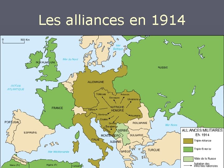 Les alliances en 1914 