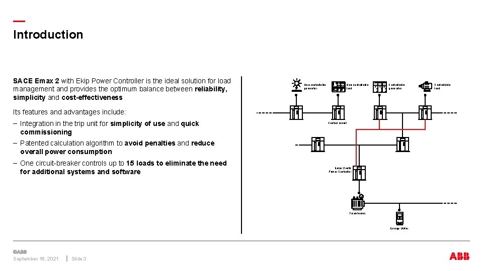 — Introduction SACE Emax 2 with Ekip Power Controller is the ideal solution for