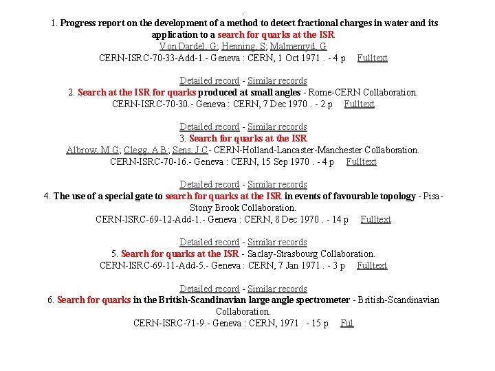 . 1. Progress report on the development of a method to detect fractional charges