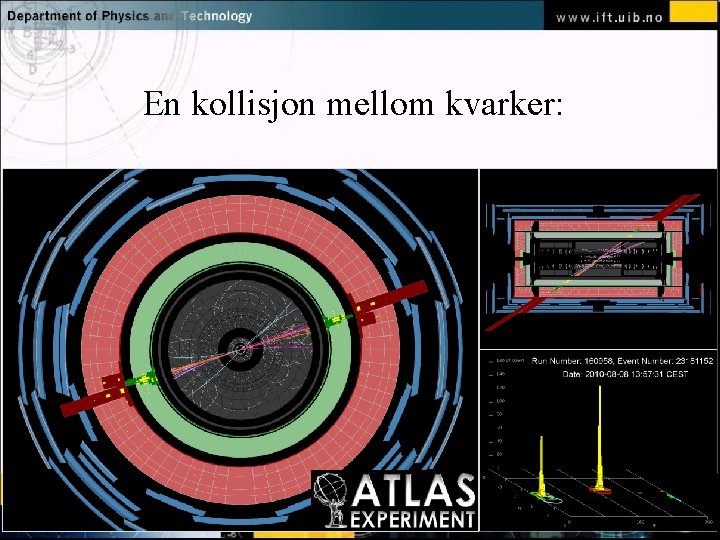 En kollisjon mellom kvarker: Normal text - click to edit 