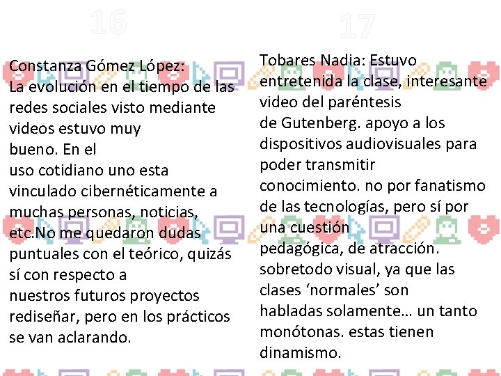 16 Constanza Gómez López: La evolución en el tiempo de las redes sociales visto