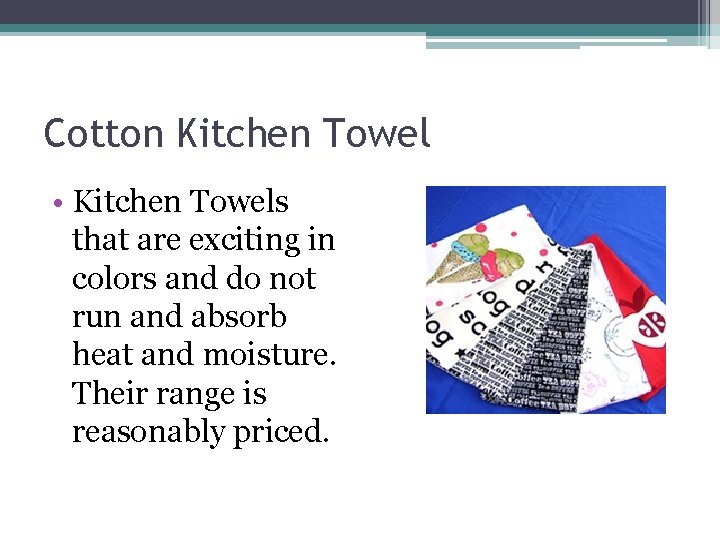 Cotton Kitchen Towel • Kitchen Towels that are exciting in colors and do not