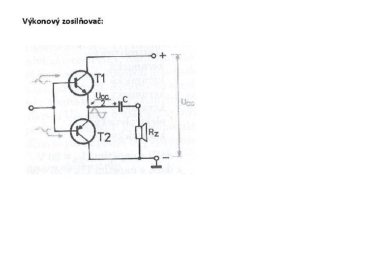 Výkonový zosilňovač: 