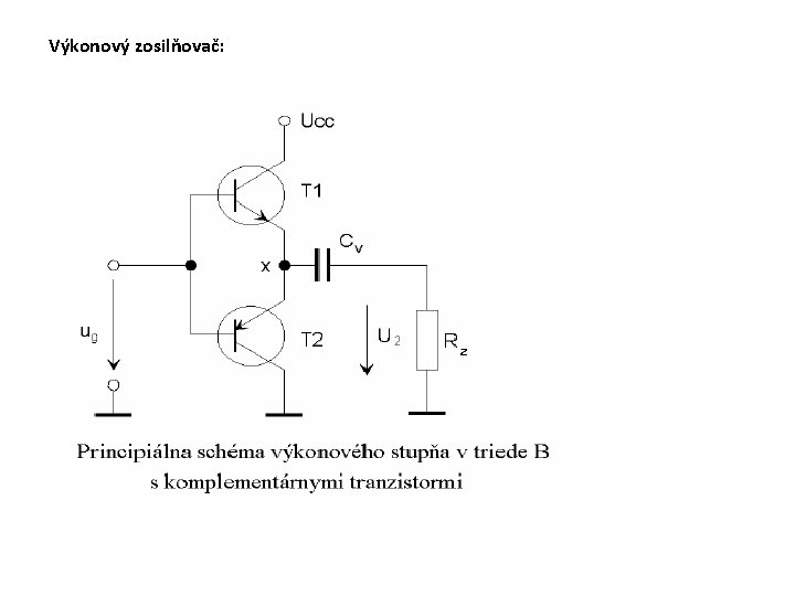 Výkonový zosilňovač: 