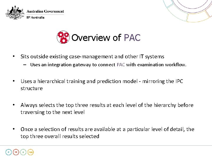Pac Training Redirection Machine Learning Assisted IPCbased routing at IP Australia