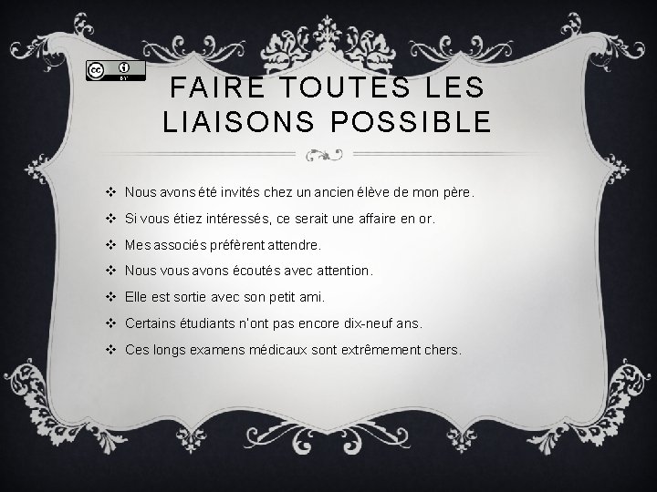 FAIRE TOUTES LIAISONS POSSIBLE v Nous avons été invités chez un ancien élève de FAIRE TOUTES LIAISONS POSSIBLE v Nous avons été invités chez un ancien élève de